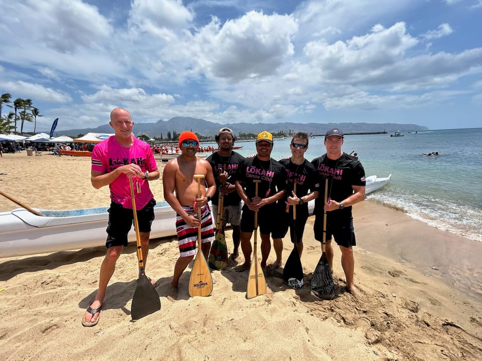 Lōkahi Men at Haleiwa Canoe Club Regatta